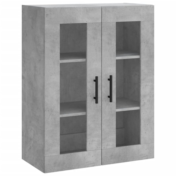 Dulap cu montaj pe perete, gri beton, 69,5x34x90 cm - WALTI WALTI
