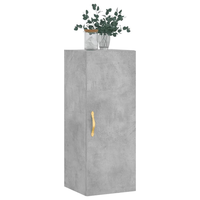 Dulap montat pe perete, gri beton, 34,5x34x90 cm - WALTI WALTI