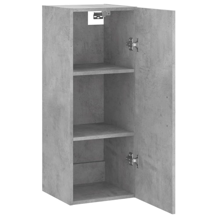 Dulap montat pe perete, gri beton, 34,5x34x90 cm - WALTI WALTI