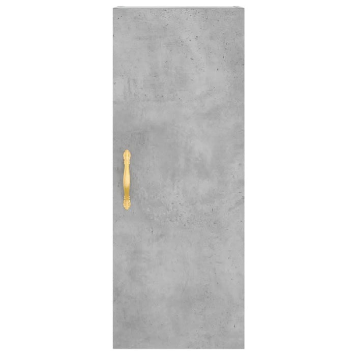 Dulap montat pe perete, gri beton, 34,5x34x90 cm - WALTI WALTI