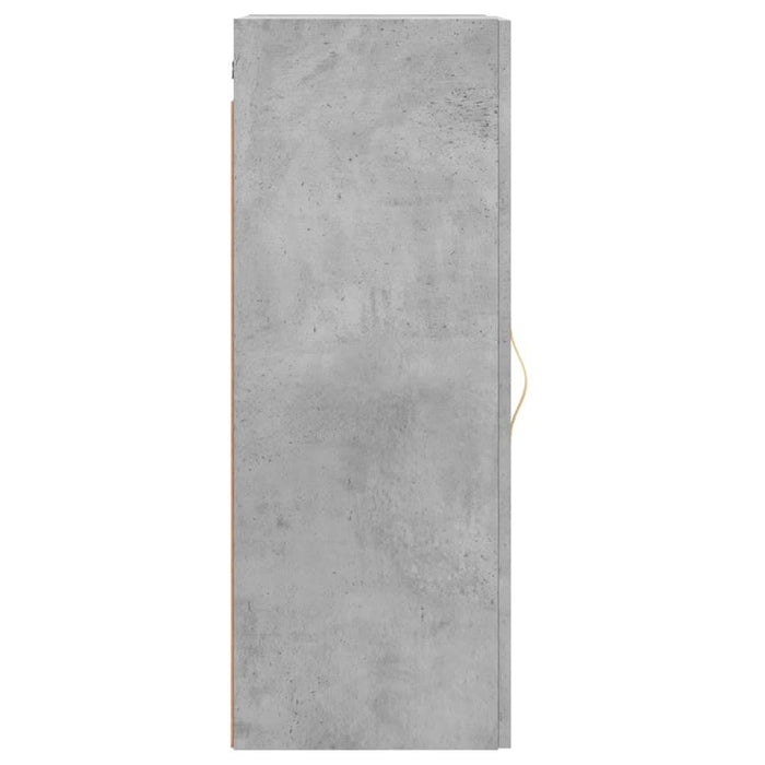 Dulap montat pe perete, gri beton, 34,5x34x90 cm - WALTI WALTI