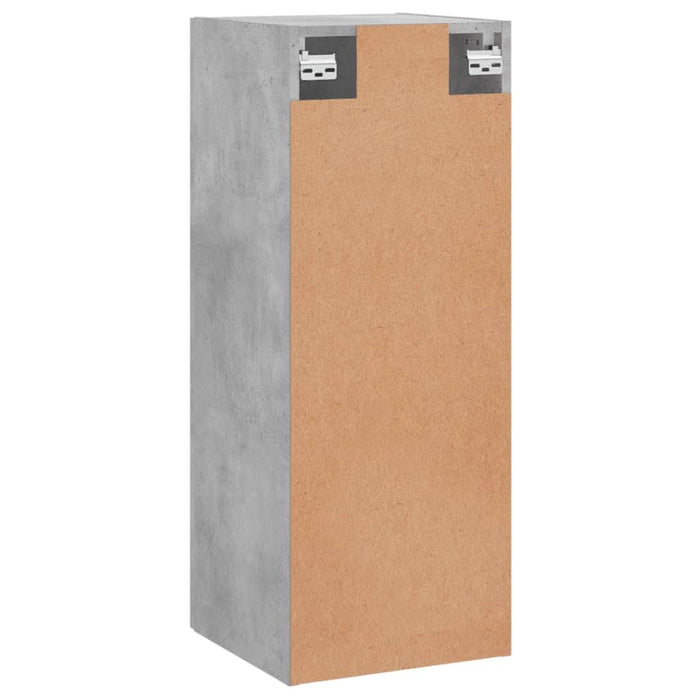 Dulap montat pe perete, gri beton, 34,5x34x90 cm - WALTI WALTI
