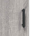 Dulap montat pe perete, gri sonoma, 34,5x34x90 cm - WALTI WALTI