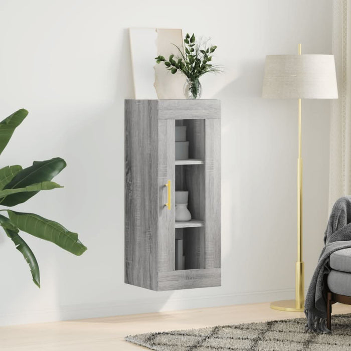 Dulap montat pe perete, gri sonoma, 34,5x34x90 cm - WALTI WALTI