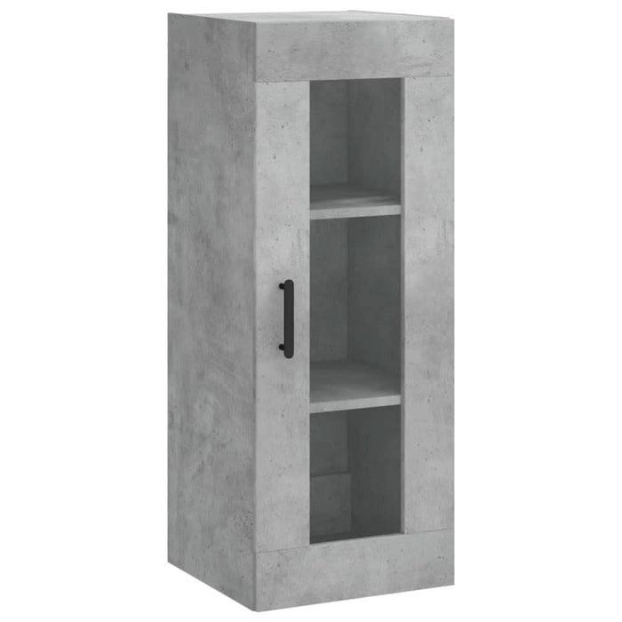 Dulap montat pe perete, gri beton, 34,5x34x90 cm - WALTI WALTI
