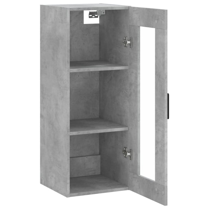 Dulap montat pe perete, gri beton, 34,5x34x90 cm - WALTI WALTI