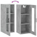 Dulap montat pe perete, gri beton, 34,5x34x90 cm - WALTI WALTI