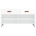 Bancheta pantofar, alb extralucios, 102x35x55 cm, lemn compozit - WALTI WALTI