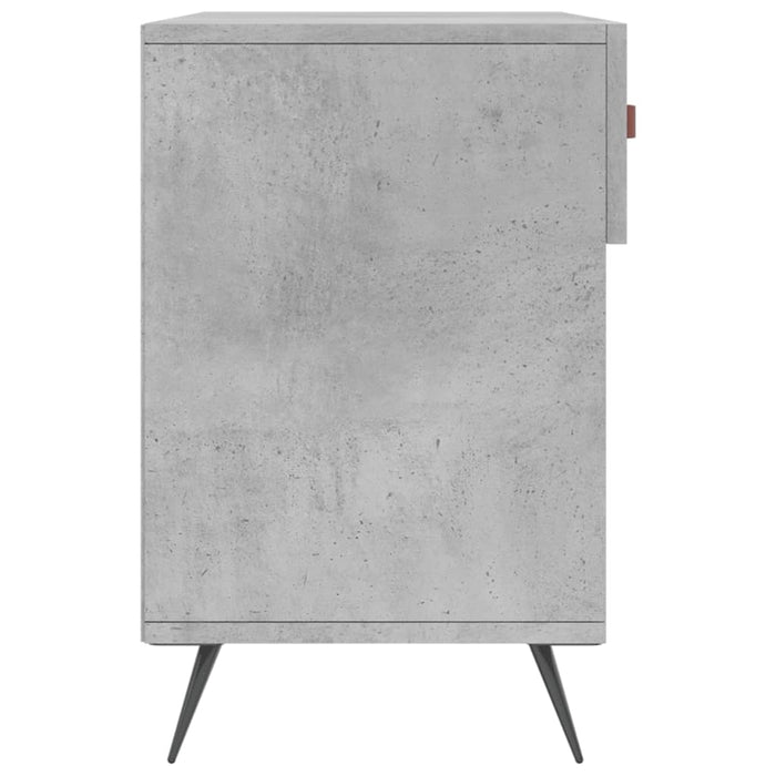 Bancheta pantofar, gri beton, 102x35x55 cm, lemn prelucrat - WALTI WALTI