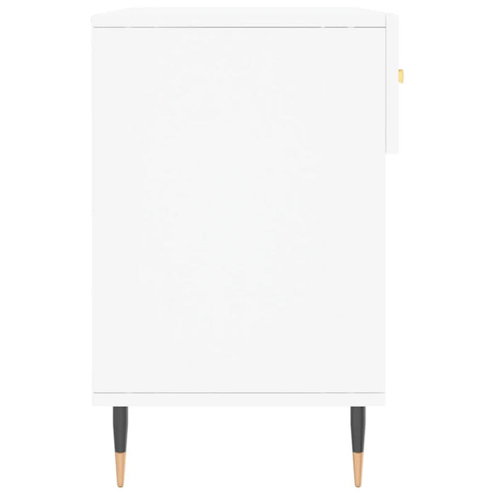 Bancă de pantofi, alb, 102x35x55 cm, lemn prelucrat - WALTI WALTI