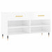 Bancheta pantofar, alb extralucios, 102x35x55 cm, lemn compozit - WALTI WALTI