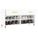 Bancheta pantofar, alb extralucios, 102x35x55 cm, lemn compozit - WALTI WALTI