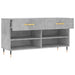 Bancheta pantofar, gri beton, 102x35x55 cm, lemn prelucrat - WALTI WALTI
