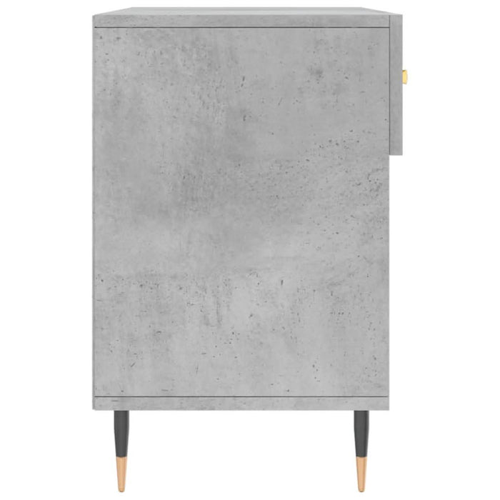 Bancheta pantofar, gri beton, 102x35x55 cm, lemn prelucrat - WALTI WALTI