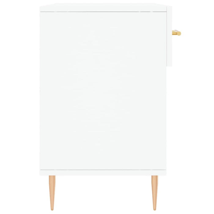 Bancă de pantofi, alb, 102x35x55 cm, lemn prelucrat - WALTI WALTI