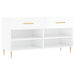 Bancheta pantofar, alb extralucios, 102x35x55 cm, lemn compozit - WALTI WALTI