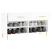 Bancheta pantofar, alb extralucios, 102x35x55 cm, lemn compozit - WALTI WALTI