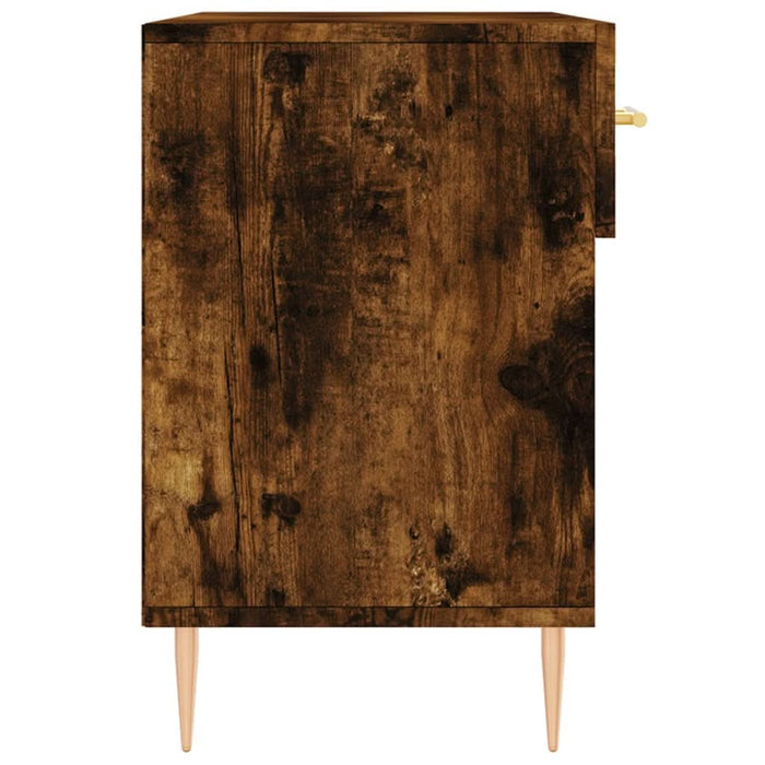 Bancă de pantofi, stejar fumuriu, 102x35x55 cm, lemn prelucrat - WALTI WALTI