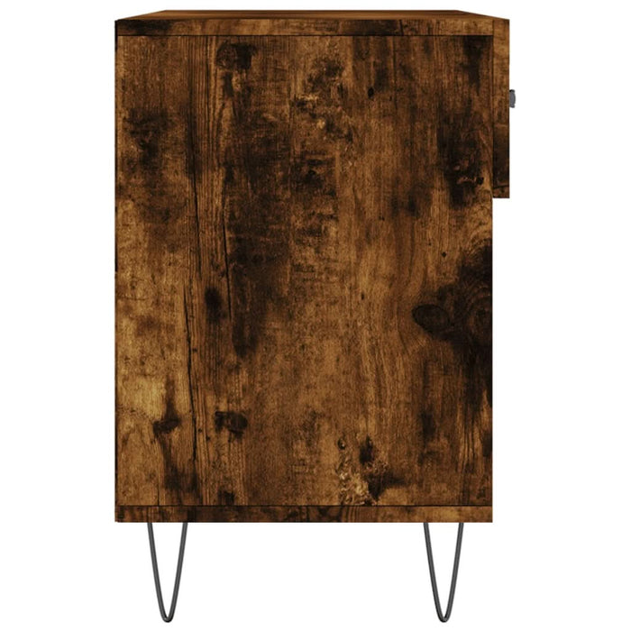 Bancă de pantofi, stejar fumuriu, 102x35x55 cm, lemn prelucrat - WALTI WALTI