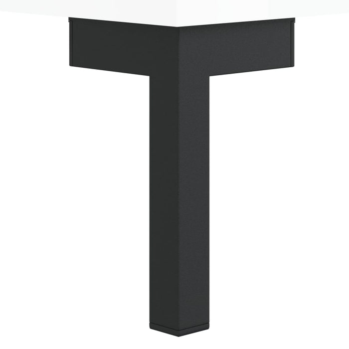 Bancheta pantofar, alb extralucios, 102x35x55 cm, lemn compozit - WALTI WALTI