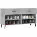 Bancheta pantofar, gri beton, 102x35x55 cm, lemn prelucrat - WALTI WALTI