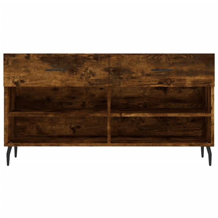 Bancă de pantofi, stejar fumuriu, 102x35x55 cm, lemn prelucrat - WALTI WALTI