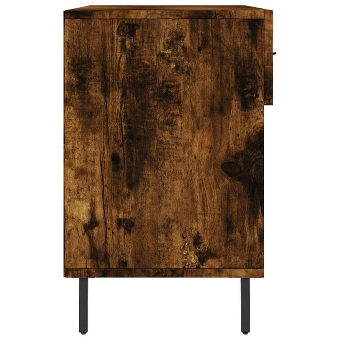 Bancă de pantofi, stejar fumuriu, 102x35x55 cm, lemn prelucrat - WALTI WALTI
