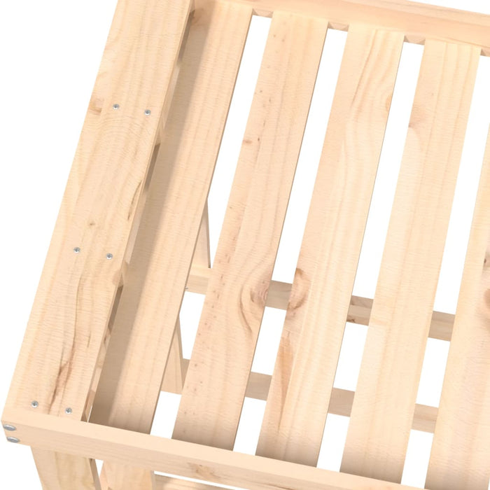 Suport bușteni de exterior, 108x52x74 cm, lemn masiv pin - WALTI WALTI