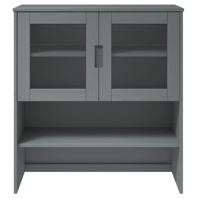 Rafturi superioare dulap înalt, gri, 90x35x100 cm, lemn de pin - WALTI WALTI