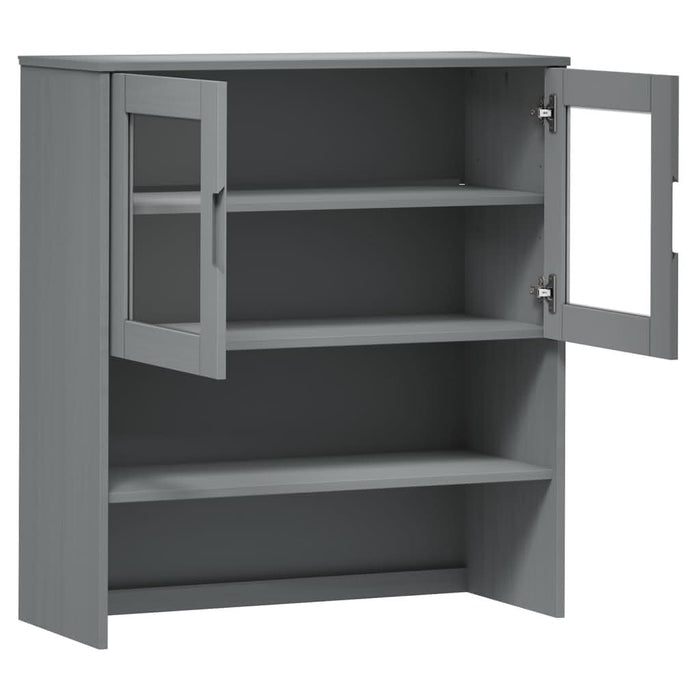 Rafturi superioare dulap înalt, gri, 90x35x100 cm, lemn de pin - WALTI WALTI
