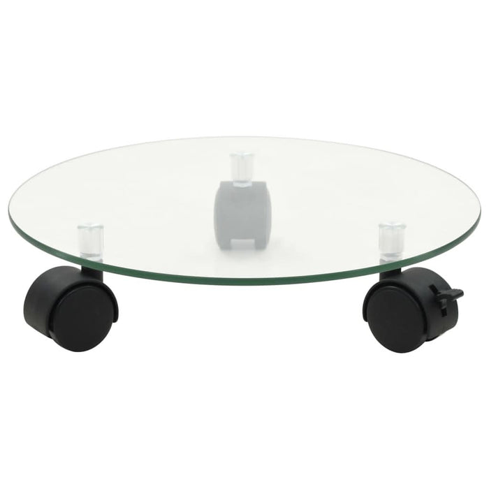 Suport cu role de plante 4 buc. 28 cm sticlă securizată rotund - WALTI WALTI