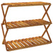 Raft pliabil cu 3 niveluri, maro, 70x31x63 cm lemn masiv acacia - WALTI WALTI