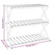 Raft pliabil cu 3 niveluri, maro, 70x31x63 cm lemn masiv acacia - WALTI WALTI