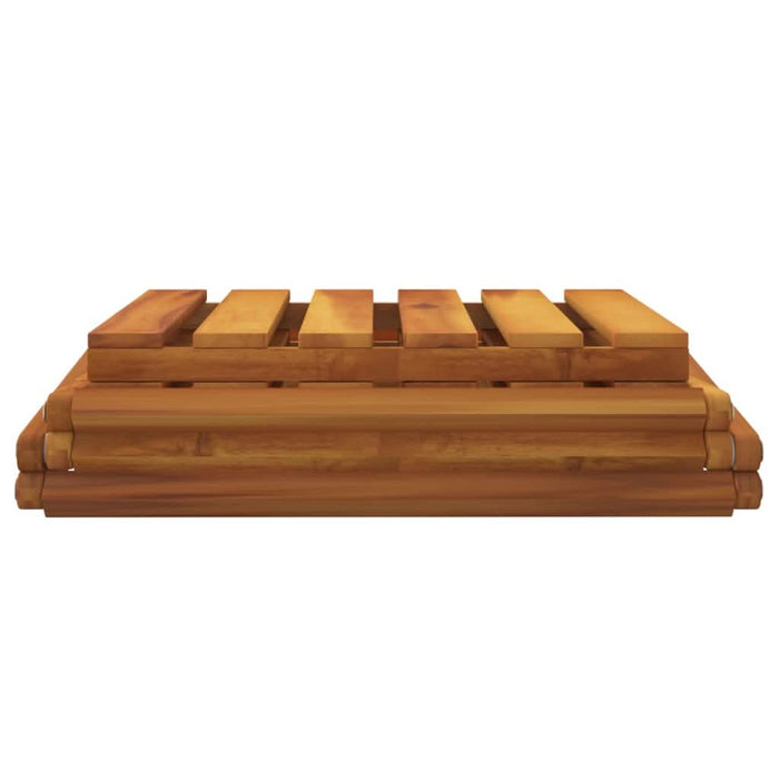 Raft pliabil cu 3 niveluri, maro, 43x31x63 cm lemn masiv acacia - WALTI WALTI