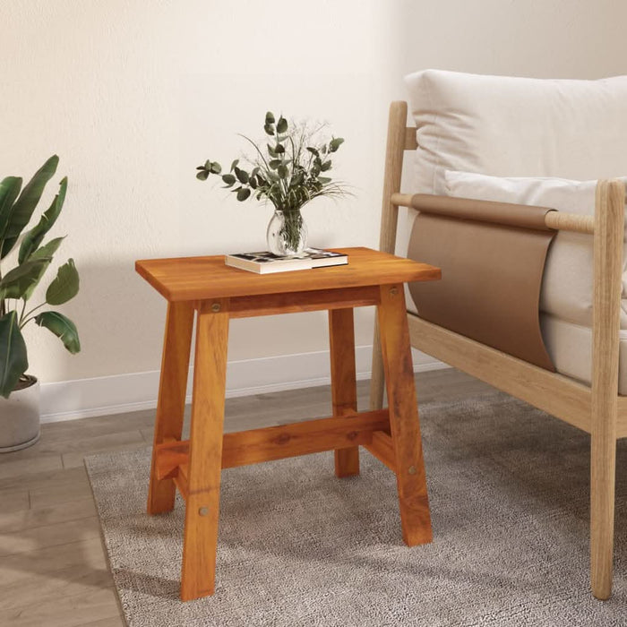 Taburet, 45x29x45 cm, dreptunghiular, lemn masiv de acacia - WALTI WALTI