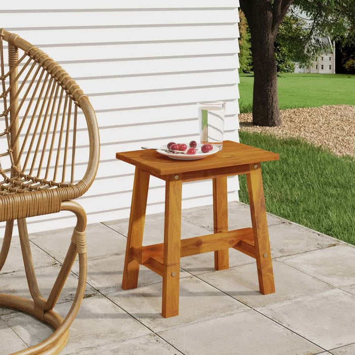 Taburet, 45x29x45 cm, dreptunghiular, lemn masiv de acacia - WALTI WALTI