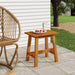 Taburet, 45x29x45 cm, dreptunghiular, lemn masiv de acacia - WALTI WALTI