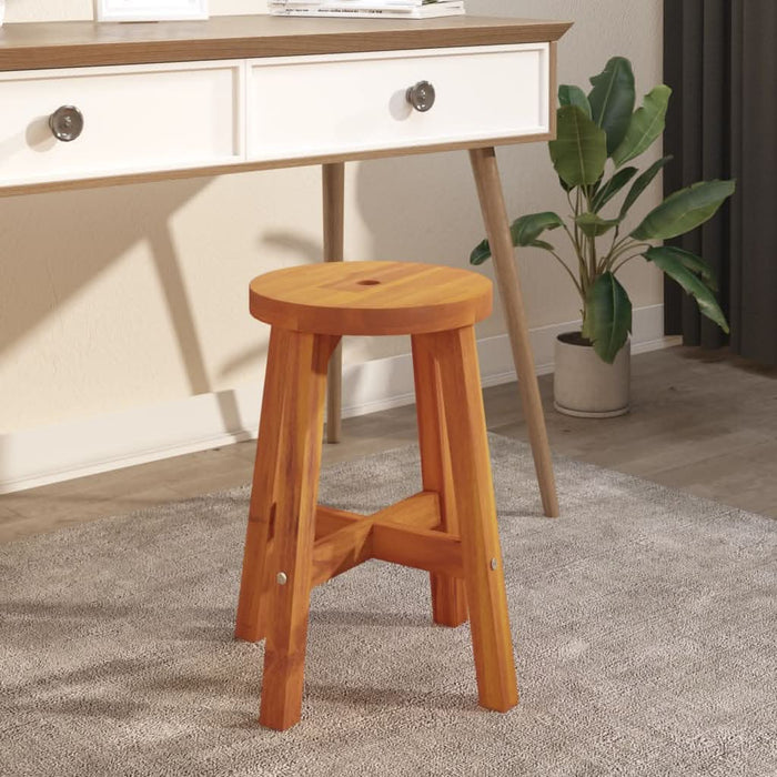 Taburet, maro, 38x38x45 cm, lemn masiv de acacia - WALTI WALTI
