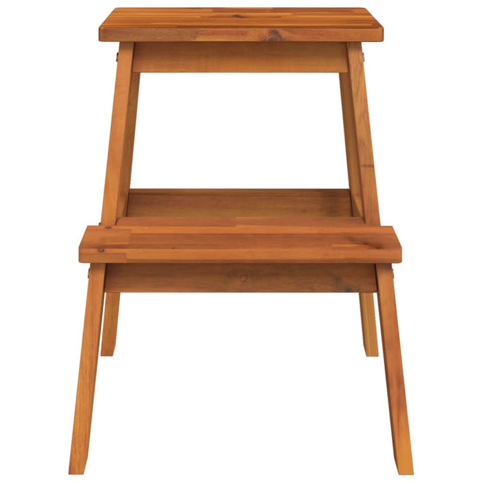 Taburet cu 2 trepte, 40x38x50 cm, lemn masiv de acacia - WALTI WALTI