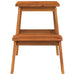 Taburet cu 2 trepte, 40x38x50 cm, lemn masiv de acacia - WALTI WALTI
