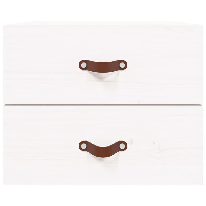 Noptiere de perete, 2 buc., alb, 50x36x40 cm - WALTI WALTI