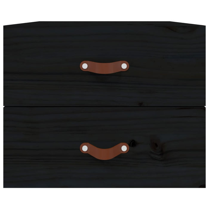 Noptiere de perete, 2 buc., negru, 50x36x40 cm - WALTI WALTI