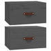 Noptiere de perete, 2 buc., gri, 40x29,5x22 cm - WALTI WALTI