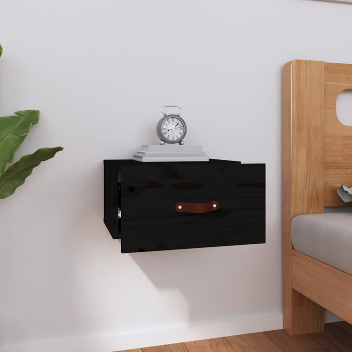 Noptiere de perete, negru, 40x29,5x22 cm - WALTI WALTI