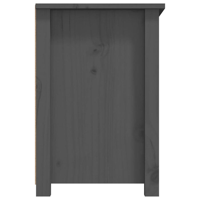 Comodă TV, gri, 79x35x52 cm, lemn masiv de pin - WALTI WALTI