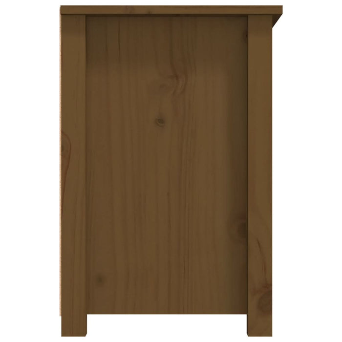 Comodă TV, maro miere, 79x35x52 cm, lemn masiv de pin - WALTI WALTI