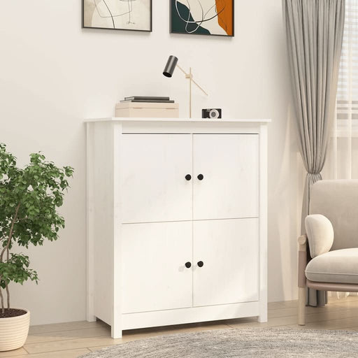 Servantă, alb, 83x41,5x100 cm, lemn masiv de pin - WALTI WALTI