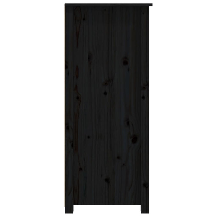 Servantă, negru, 83x41,5x100 cm, lemn masiv de pin - WALTI WALTI