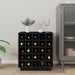 Dulap de vinuri, negru, 55,5x34x61 cm, lemn masiv de pin - WALTI WALTI