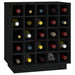 Dulap de vinuri, negru, 55,5x34x61 cm, lemn masiv de pin - WALTI WALTI